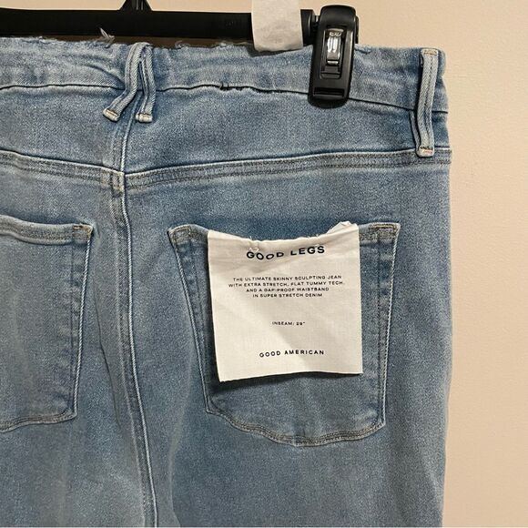 NWT Good American Good Legs Button Fly Skinny Jeans- Size 18 - Picture 6 of 7